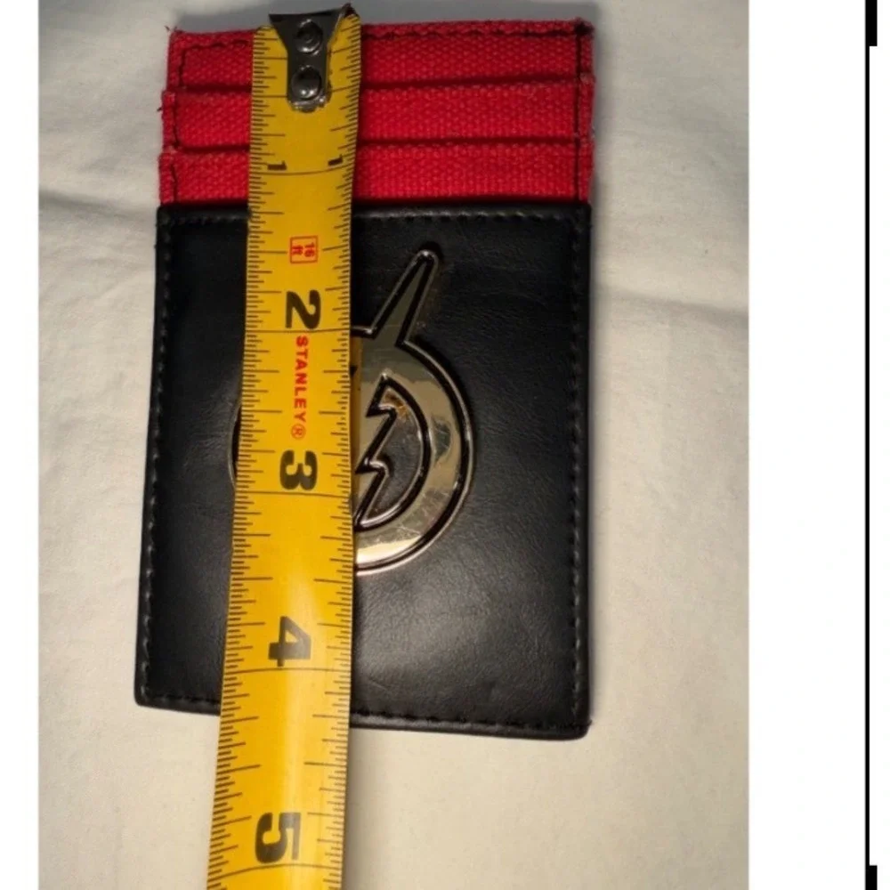 DC Comics The Flash Front Pocket Card Wallet Black Red Lightning Bolt Hot Topic